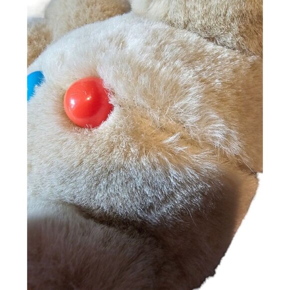 FTDA Teddy Bear Vtg 1986 Tan Rainbow Pride Ears Feet Stuffed Animal Plush Toy - Picture 5 of 14